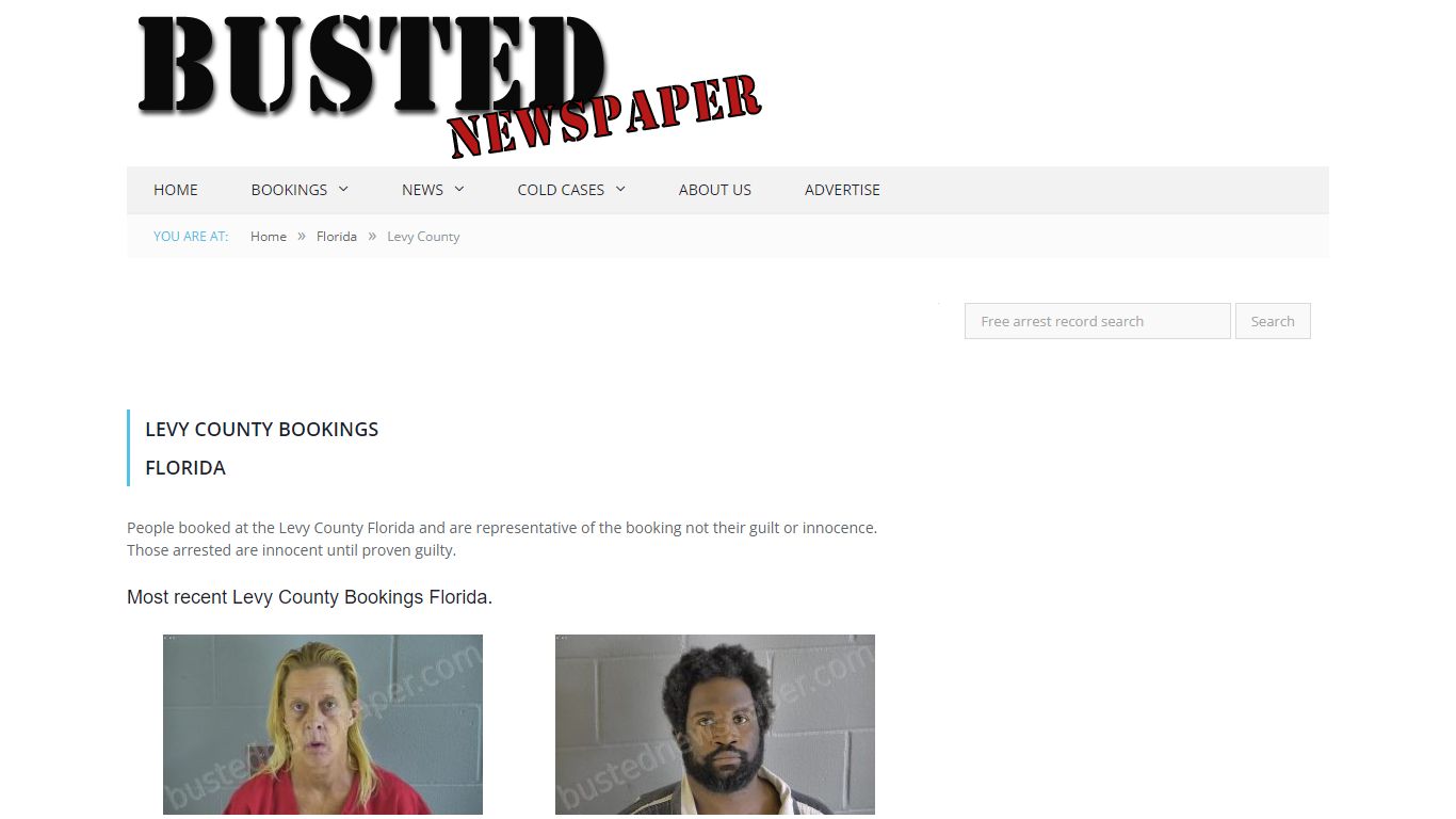Levy County, FL Mugshots - BUSTEDNEWSPAPER.COM